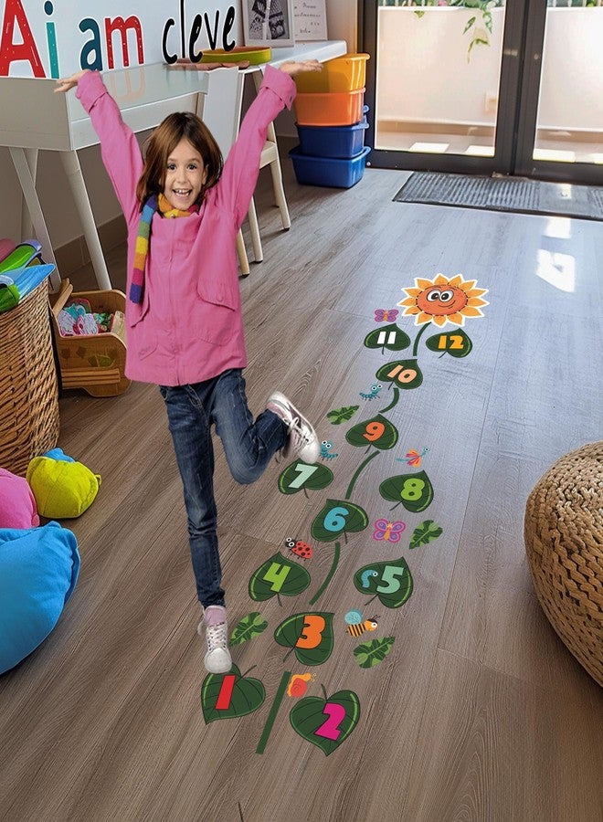 TracyArt Sensory Path Decals Floor Stickers Hopscotch Classroom Decor - Sunflower Floor Decals for Boosting Gross Motor Skills - Image 5